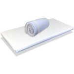 Xaluca - matelas bebe pliant pour lit de voetage mimo 120x60 bleu epaisseur 5 cm - dehoussable, lavable, ...
