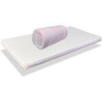 Xaluca - matelas bebe pliant pour lit de voetage mimo 120x60 rose epaisseur 5 cm - dehoussable, lavable, ...