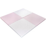 Xaluca - tapis enfant d'eveil et de jeux rose 3 - en - 1 - transportable et deshoussable