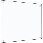 Maison chic - dosseret de cuisine fond de hotte / transparent 70 x 60 cm verre tremp�