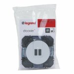 Double chargeur usb typec dooxie 3a finition alu legrand 095295