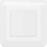 Double interrupteur ou va - et - vient mosaic 10a  griffes avec plaque - blanc - legrand