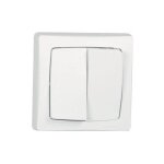 Double interrupteur va - et - vient saillie complet legrand asl, blanc