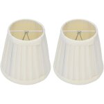 Double petit abat - jour  pince sur ampoule style classique et avanc pour lampe de table applique murale ...
