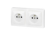 Double prise de courant 16a 2p + t legrand ot�o compl�te