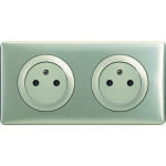 Legrand - double prise de courant affleurante 2p + t 16a avec bo�te d'encastrement complet - c�liane ...