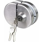 Double serrure de porte en verre 304 en acier inoxydable, les deux cts ouvrent des crochets de porte ...