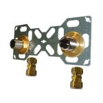 Quick plomberie double sortie de cloison m�le � compression pour tube per, diam. 16 mm 20 x 27 mm