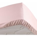 Douceur d'int�rieur - drap housse rose 180 x 200 cm en percale bonnet de 30 cm