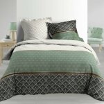 Douceur d'intrieur - housse de couette 220x240 + 2 taies belor coton percale 78 fils
