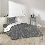 Douceur d'intrieur - housse de couette microfibre 220x240 elton + 2 taies