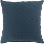 Douceur d'int�rieur - housse de coussin 60 x 60 cm microfibre bicolore mellow chic bleu / blanc