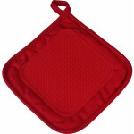 Douceur d'intrieur - manique de cuisine avec protection silicone cuistot rouge