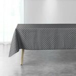Douceur d'int�rieur - nappe rectangle imprim� �ventails 'artchic' - gris anthracite - 150 x 240 cm - ...