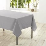 Douceur d'intérieur - nappe rectangle polyester gris 140 x 200 cm Douceur d'intérieur - nappe rectangle polyester gris 140 x 200 cm