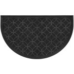 Douceur d'int�rieur - tapis demi - lune - l 75 x h 45 cm - emilio noir - livraison gratuite