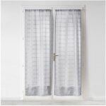 Douceur d'int�rieur - paire de voilage � fronces - 70 x 200 cm - candide - gris - livraison gratuite
