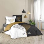 Douceur d'intrieur - parure de lit 240 x 220 cm coton imprim miu