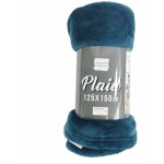 Douceur d'intrieur - plaid flanelle - 125 x 150 cm - bleu