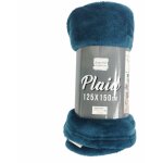 Douceur d'int�rieur - plaid flanelle - 125 x 150 cm - bleu