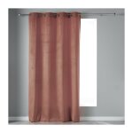 Douceur d'int�rieur - rideau � 8 oeillets 'velvetine' en velours - rose - 140 x 240 cm - livraison gratuite ...