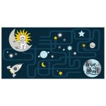 Douceur d'intrieur - tapis rectangle 60x120 cm petit astronaute