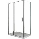 Douche de 6 mm avec paroi fixe laterale et face frontale avec porte battante (receveur non inclu) ? 96, ... Douche de 6 mm avec paroi fixe laterale et face frontale avec porte battante (receveur non inclu) ? 96, ...