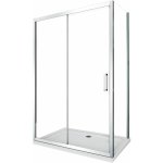 Giorgy - douche de 6 mm avec un paroi fixe laterale et une porte coulissante (receveur non inclu) ? 87, ...