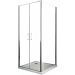 Giorgy - douche de 6 mm avec un paroi fixe laterale et porte type saloon (receveur non inclu) ? 72, 5 ...