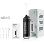 Douche buccale 6 modes - irrigateur buccal portable, �tanche ipx7, fil dentaire inclus, brosse � dents ...
