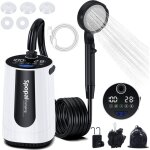 Douche portable, kit douche de camping, 10000mah, douche camping, rechargeable, avec afficheur intelligent ...