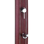 Gre - douche solaire aluminium carr�e aspect bois 32 litres