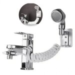 Douchette  main douche portable tuyau d'vier anti - calcaire pierres camping 186