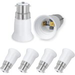 Douille adaptateur b22 vers e27 pour ampoule led, ac 230v, adaptateurs de conversion pour passer de b22 ...