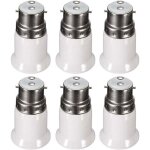 Douille adaptateur b22 vers e27 pour ampoule led, ac 230v, adaptateurs de conversion pour passer de b22 ...