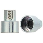 Douille antivol pour �crou de roue bmw 1 / 3 / 5 / 6 / 7series x1 - x6 z4, m�tal robuste, cl� de d�montage ...