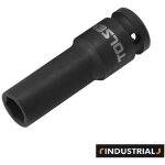 Douille � choc longue tolsen 1 / 2  - 24 mm, acier au chrome - molybd�ne, r�sistante � la corrosion
