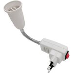 Douille e27 avec interrupteur pour lampe murale cuisine - ac 220v, support lampe douille e27 � poser ...
