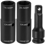 [jamais utilis] douille pour crou de roue 19, 5 18, 5 20, 5 21, 5 mm cl  crou de roue  double tte ...