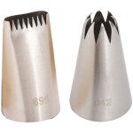 Douille � p�tisserie large, kit de d�coration de g�teaux, douille � p�tisserie en forme d'�toile et de ...