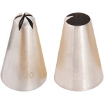 Douille � p�tisserie large, kit de d�coration de g�teaux, douille � p�tisserie en forme d'�toile et de ...