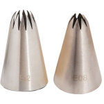 Douille � p�tisserie large, kit de d�coration de g�teaux, douille � p�tisserie en forme d'�toile et de ...