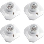 Douille plafond e27 � visser, douille e27 garage, ac 220 - 240v, support douille pour ampoule led, base ...