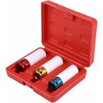 Douille de roue, jeu de 3 douilles � chocs pour jantes aluminium, 17, 19, 21 mm pour garage atelier