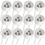 Douille spot gu10 avec silicon c�ble, 0 - 250v 2a max. 300w, standard gu10 socket base en c�ramique, ...