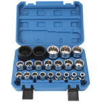 Douille torx dentel�e � 12 pans, outil � cliquet, douille de 0, 315 � 1, 417 pouce, jeu de 21 douilles ...