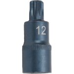 Douille de tournevis en acier alli, cl rapide de bleuissement, 12 points, adaptateur d'embout de port ...