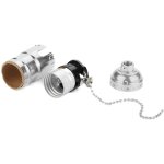 Douille vintage en aluminium e27 avec chane de traction pour lampe de bureau et support d'éclairage à ... Douille vintage en aluminium e27 avec chane de traction pour lampe de bureau et support d'éclairage à ...