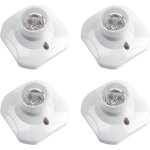 Douille de plafonnier e27 � vis, douille murale / murale avec culot e27, ac 230 v, porte lampe carr�e ...