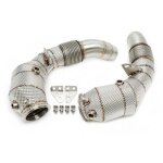 Downpipe echappement inox bmw m6 f12 / f13 / f06 de 2012 a 2018 - avec cata - 41158976